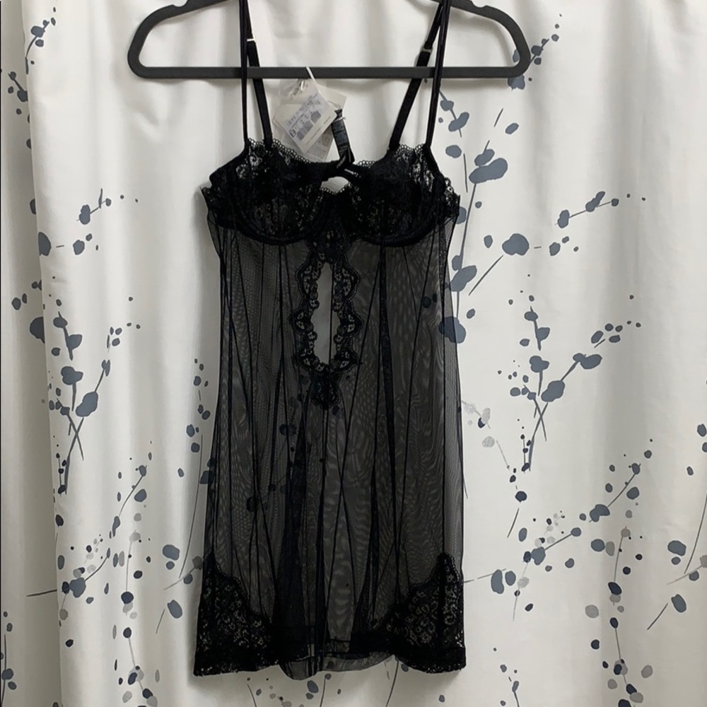 La Perla Slip: Black, 32B